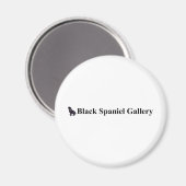 Black Spanel Gallery Magnet (Vorderseite/Rückseite)