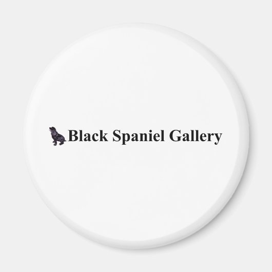 Black Spanel Gallery Magnet (Vorne)