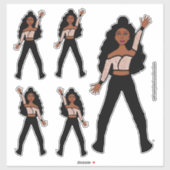 Black Spark Dancer Stickers #1 Aufkleber (Blatt)
