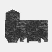 Black Sparkle Zebra Print Geschenkschachtel (Ungefaltet)