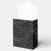 Black Sparkle Zebra Print Geschenkschachtel (Geöffnet)