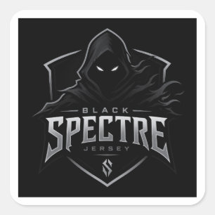 Black Spectre Gaming Quadratischer Aufkleber