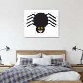 Black Spider Canvas Print Leinwanddruck (Insitu (Schlafzimmer))