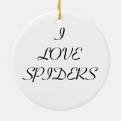 Black Spider Custom I Liebe Spiders Keramikornament (Hinten)