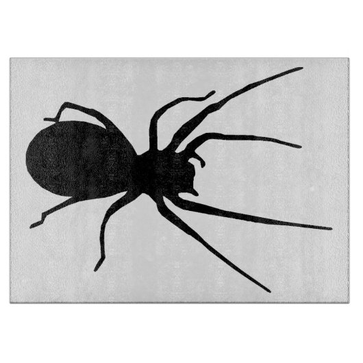 Black Spider Cutting Board Schneidebrett (Vorderseite)
