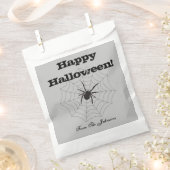 Black Spider Gray Paper Halloween-Party Fevor Bag Geschenktütchen (Ausgeschnitten)