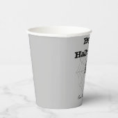 Black Spider Grey Paper Halloween Cups Pappbecher (Rechts)
