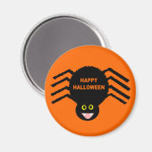 Black Spider Halloween Magnet (Vorderseite/Rückseite)
