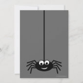 Black Spider Halloween-Party Einladung (Rückseite)