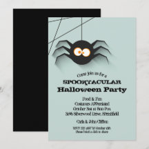 Black Spider Halloween-Party