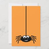 Black Spider Halloween-Party Einladung (Rückseite)