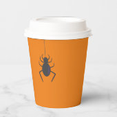 Black Spider Halloween-Party Pappbecher (Vorderseite)