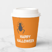 Black Spider Halloween-Party Pappbecher (Vorderseite)