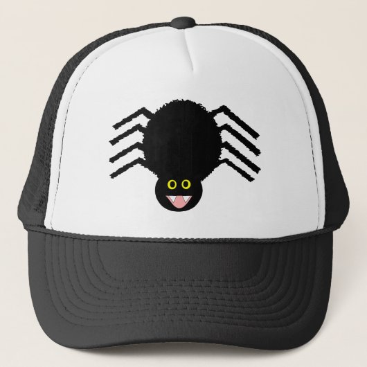 Black Spider Hat Truckerkappe (Vorderseite)