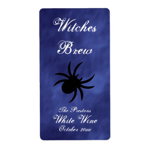 Black Spider in Purple Haze Wine Label (Vorne)