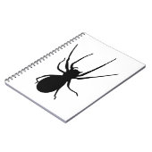 Black Spider Spiral Notebook Notizblock (Linke Seite)