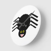 Black Spider Wall Clock Runde Wanduhr (Winkel)