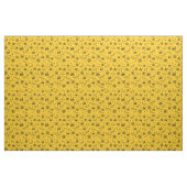 Black Spider, Web & Bat on Yellow Gold Stoff (Fat Quarter (45,7 x 55,9 cm))