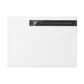 Black Spider Web Wraparound Address Label (Rückseite)