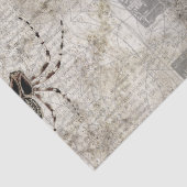 Black Spiders auf Catalog Newsprint Decoupage Seidenpapier (Detail)