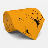 Black Spiders Crawling Krawatte (Gerollt)