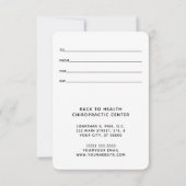 Black Spine Small Chiropracic Geschenkgutschein (Rückseite)