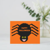 Black Spione Halloween Postcard Postkarte (Stehend Vorderseite)