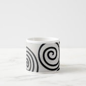 Black Spiral Cycle Expresso Tasse (Vorderseite)