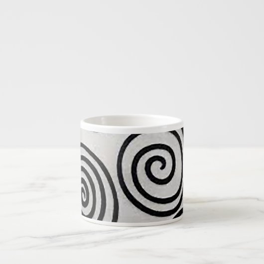 Black Spiral Cycle Expresso Tasse (Vorderseite)