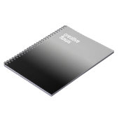 Black Spiral Notebook - "Creative Flows" Journal Notizblock (Linke Seite)