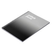 Black Spiral Notebook - "Dankesblatt" Notizblock (Linke Seite)