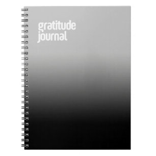 Black Spiral Notebook - "Dankesblatt" Notizblock