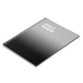 Black Spiral Notebook - "Notizen & Gedanken" Notizblock (Linke Seite)