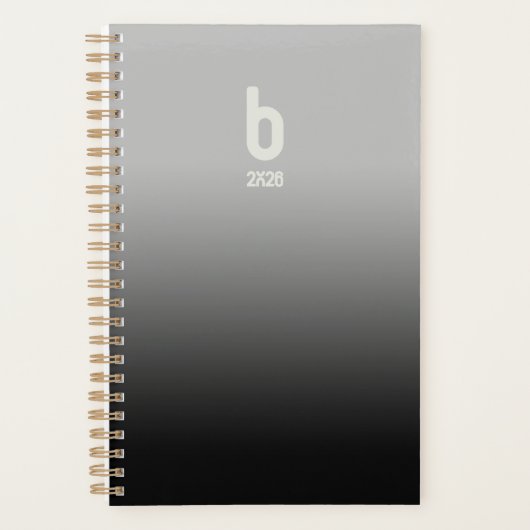 Black Spiral Planner – 2026 Breath Planer (Vorderseite)