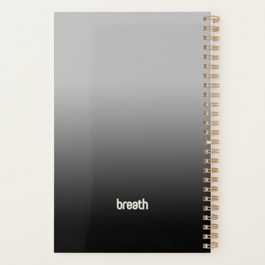 Black Spiral Planner  – 2026 Breath Planer (Rückseite)
