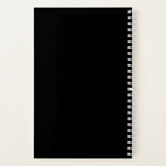 Black Spiralheft für Haarsalon oder Friseur Notizblock (Rückseite)