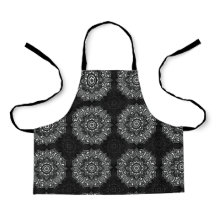 Black spiritual Indian mandala pattern