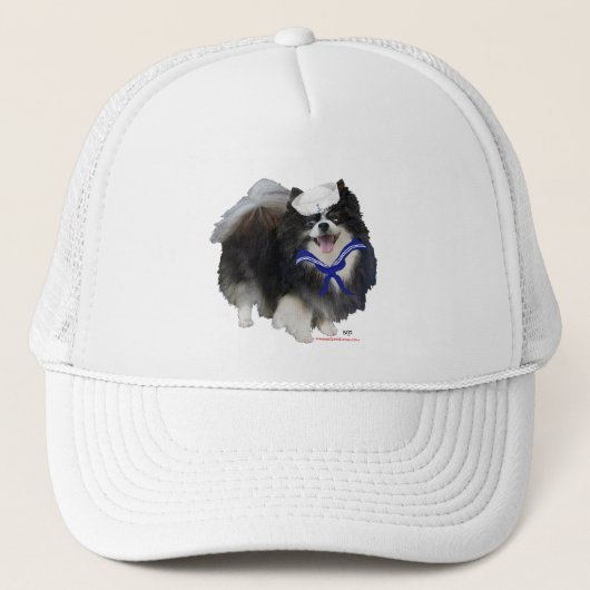 Black Spitz Sailor Truckerkappe (Vorderseite)