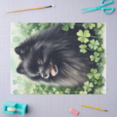 Black Spitz St Patricks Day Decoupage Seidenpapier (Basteln)