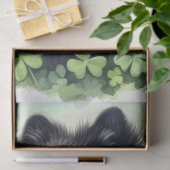 Black Spitz St Patricks Day Decoupage Seidenpapier (Geschenk)