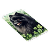 Black Spitz St Patricks Day Flexibel Magnet (Rechte Seite)