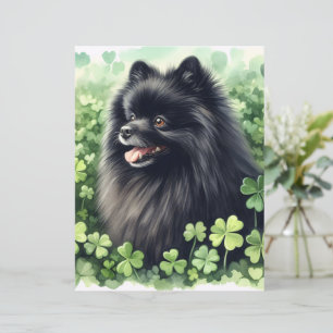 Black Spitz St Patricks Day Scrapbook Paper