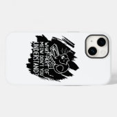 Black Splash Funny Cat Zitat Case-Mate iPhone Hülle (Rückseite (Horizontal))
