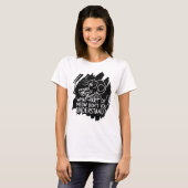 Black Splash Funny Cat Zitat T-Shirt (Vorne ganz)
