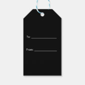 Black Sporty Team Jersey Geschenkanhänger (Rückseite)