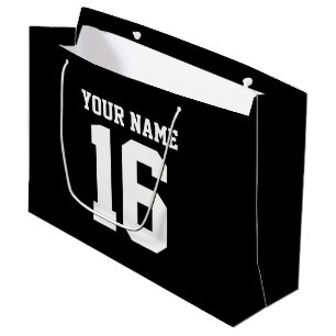 Black Sporty Team Jersey Große Geschenktüte