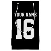 Black Sporty Team Jersey Kleine Geschenktüte (Vorderseite)