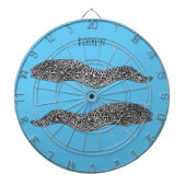 Black spotted moray eel cartoon illustration dartscheibe (vorne)