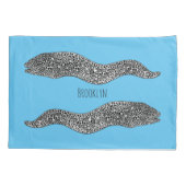Black spotted moray eel cartoon illustration kissenbezug (Rückseite)