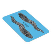 Black spotted moray eel cartoon illustration magnet (Rechte Seite)